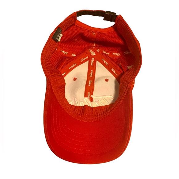 Titleist Tunica National Men’s Golf Hat Baseball Cap Embroidered Red White - Picture 6 of 8